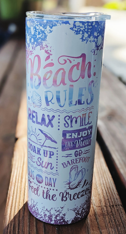 Beach Rules 20 oz Tumbler
