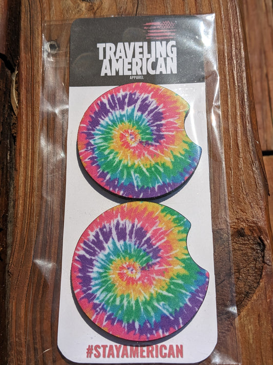 Tie-dye Car Coasters